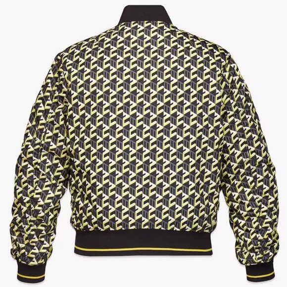 🎁 MCM Men’s Cubic Monogram Print Bomber Jacket - Picture 2 of 10